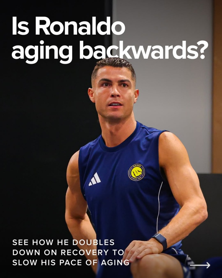 开云kaiyun体育-即将年满41岁！机构晒C罗多项生理指标逆生长，生理年龄不到29岁